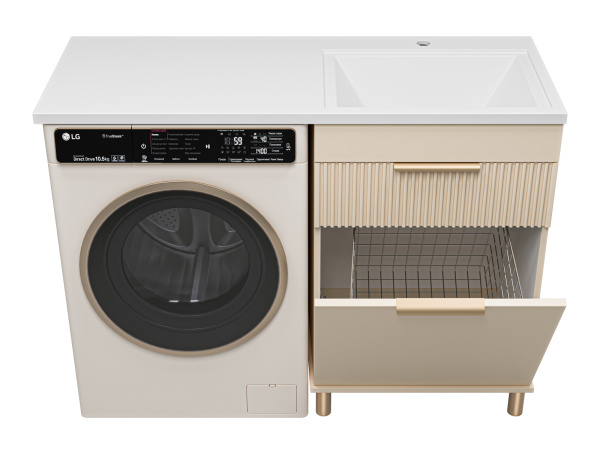 Тумба с раковиной под стиральную машину Brevita Enfida УТ000024650